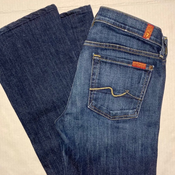 NWOT 7 For All Mankind Original Bootcut Dark Wash Jeans size 27 - Picture 11 of 11